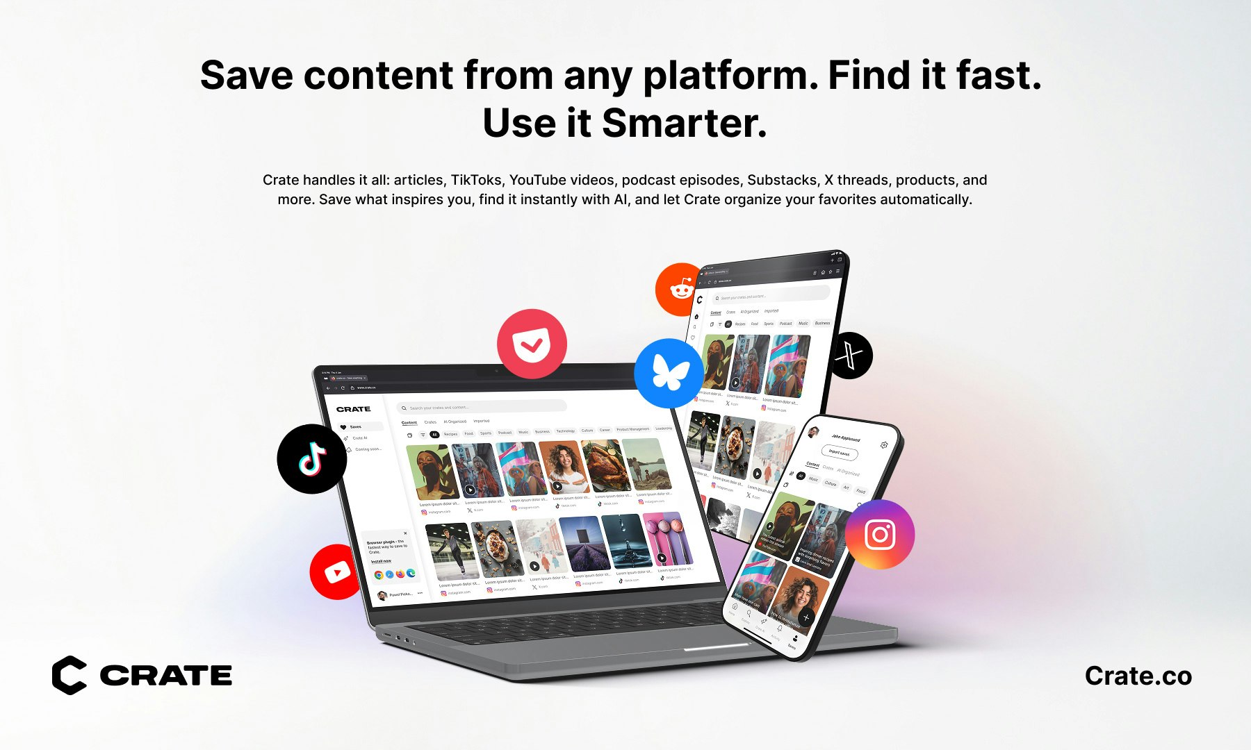 Crate: AI Bookmarks & Discovery 