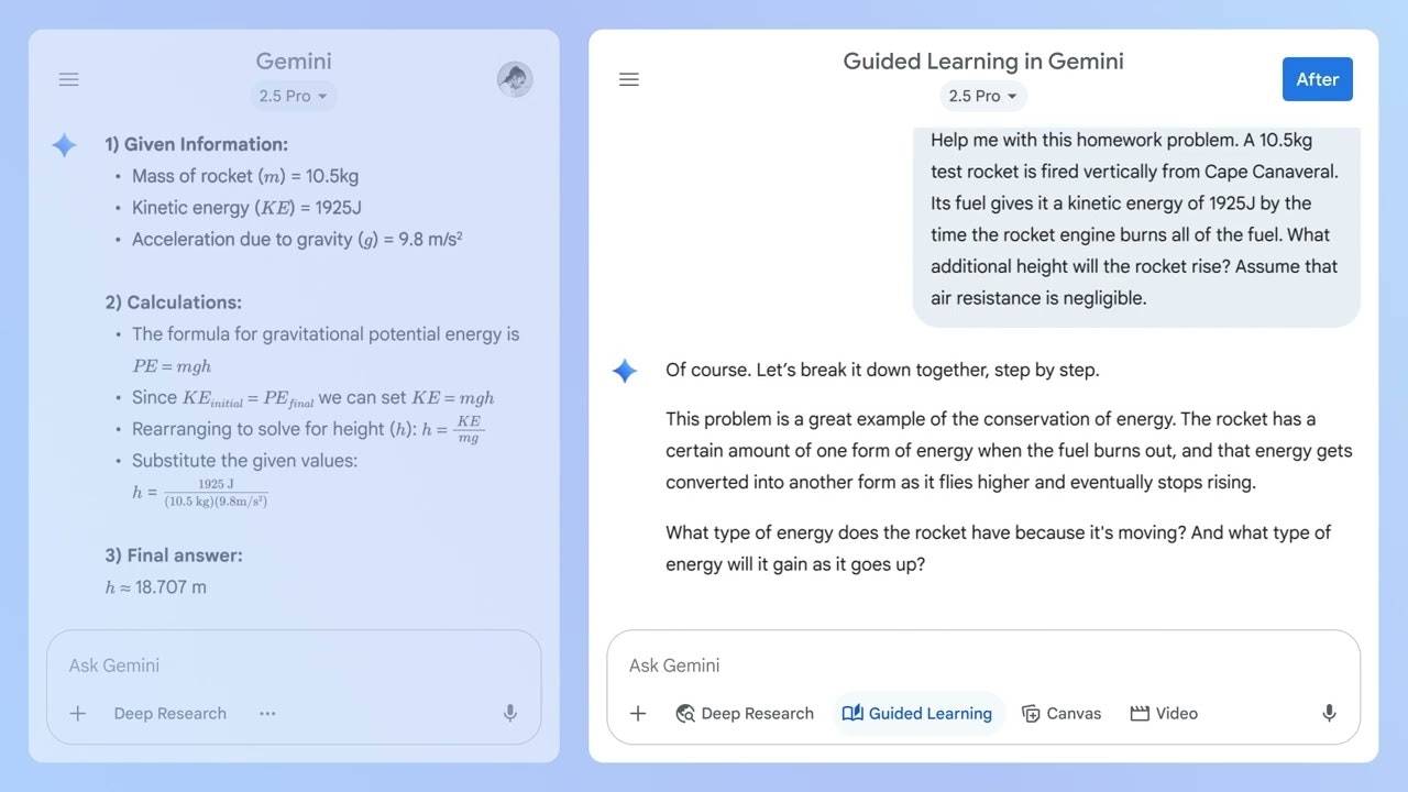 Guided Learning in Gemini