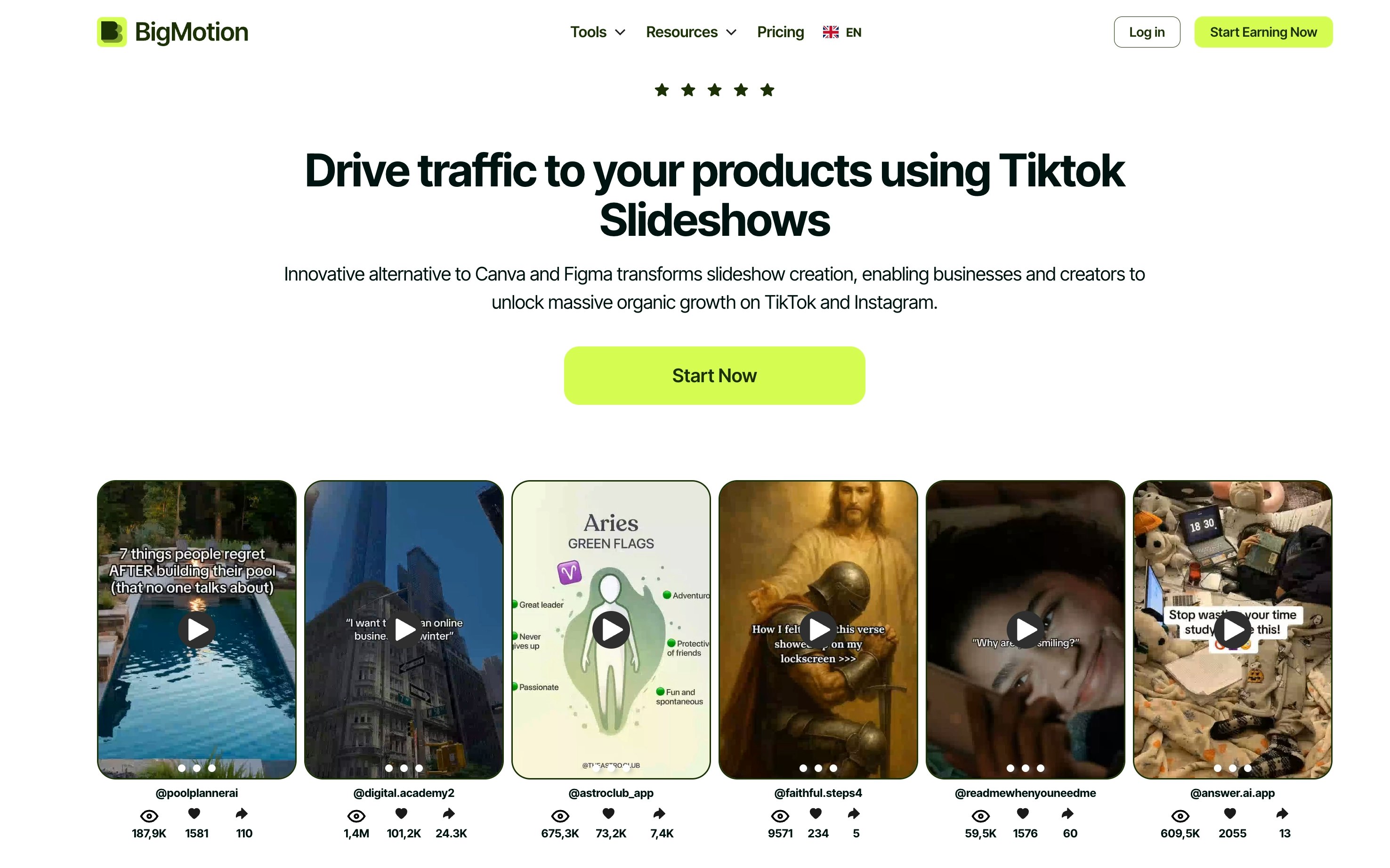 BigMotion AI Slideshow