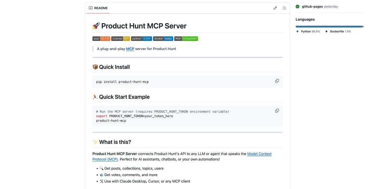 Product Hunt MCP