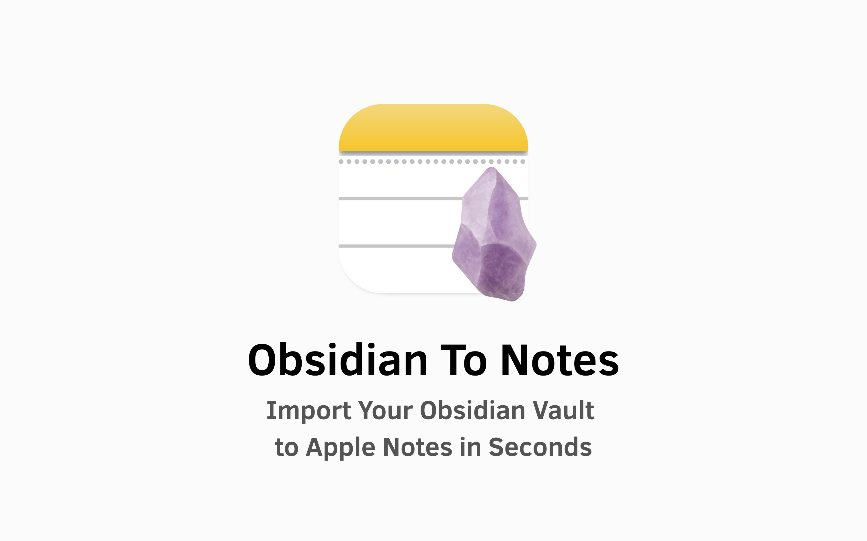 Obsidian to Notes