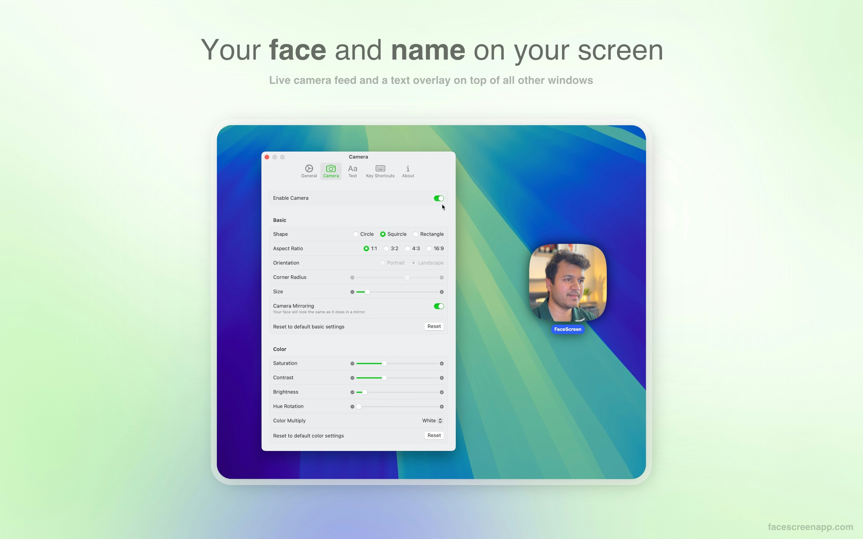 FaceScreen