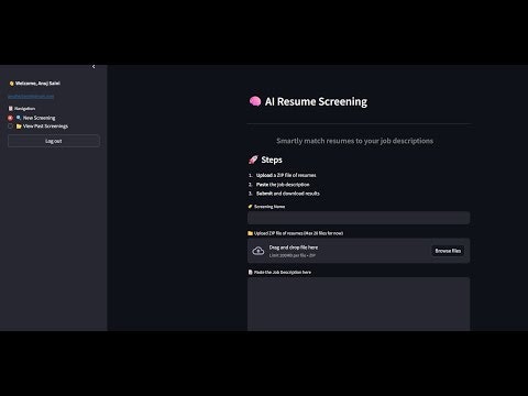 AI Resume Screener