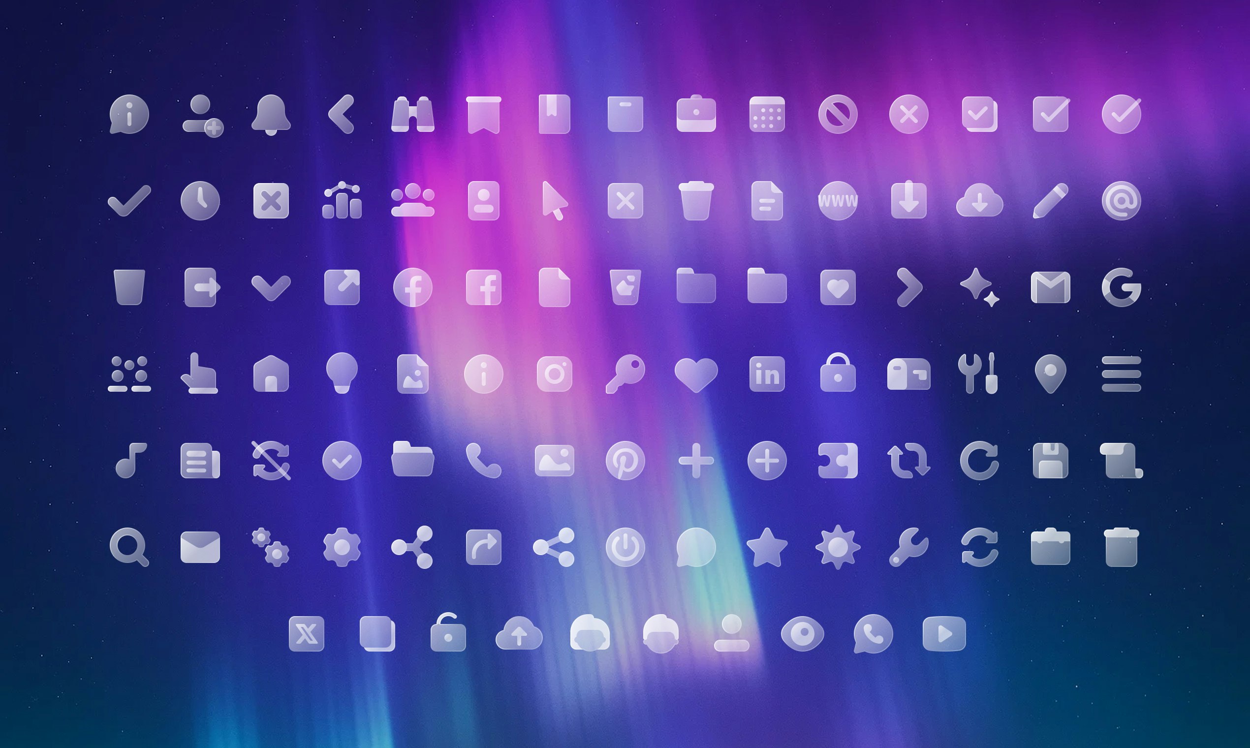 Free Liquid Glass Icons