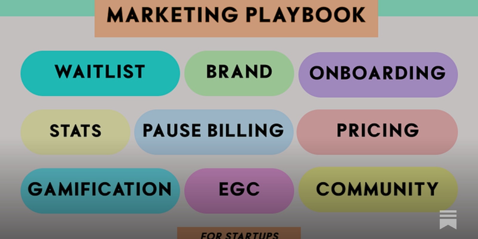 The Marketing Playbook For Startups