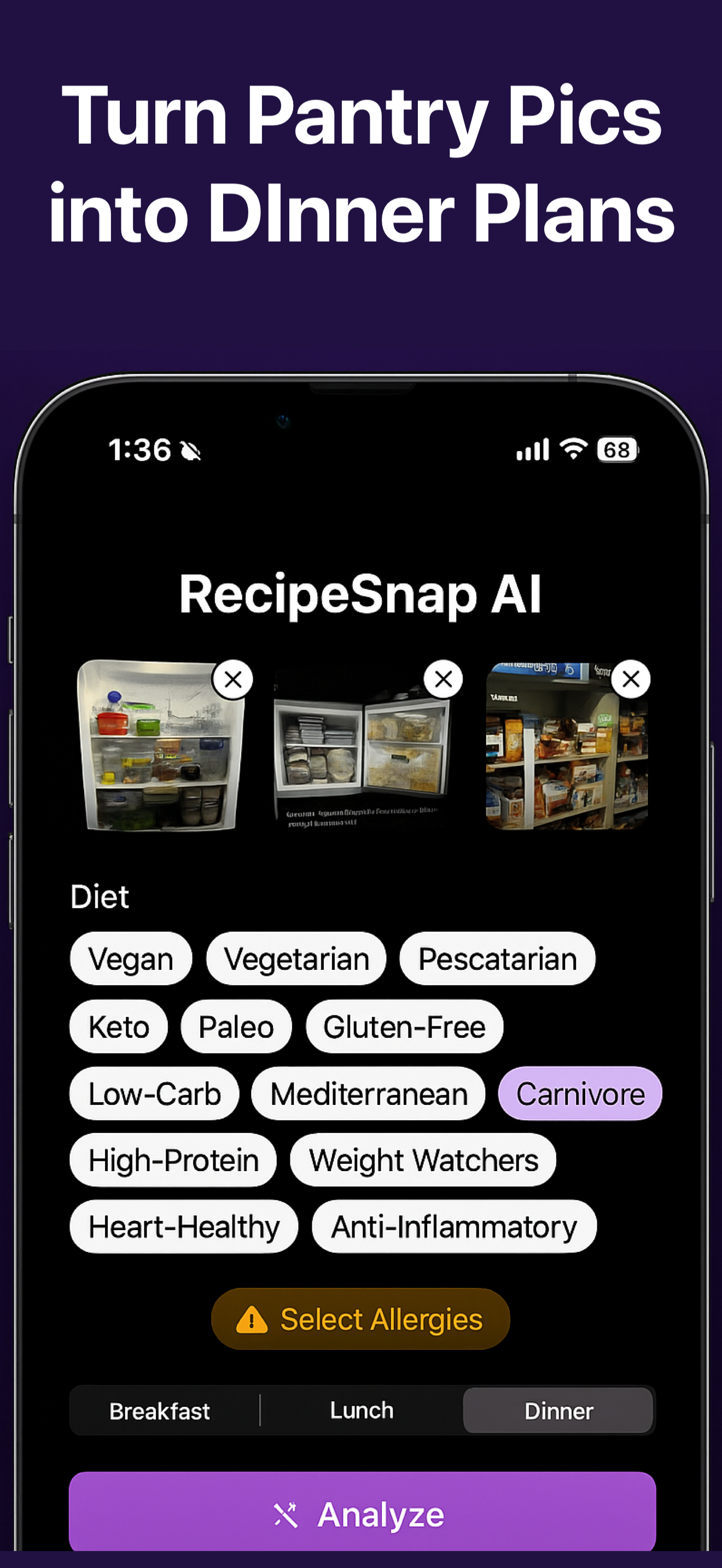 RecipeSnap AI
