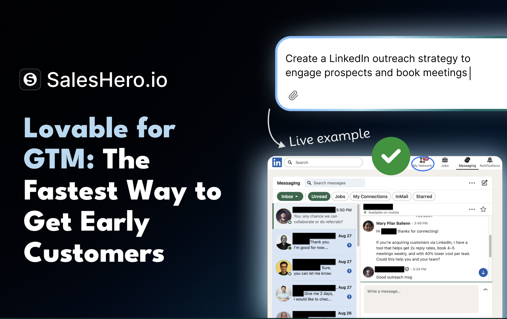 SalesHero.io - Lovable for GTM