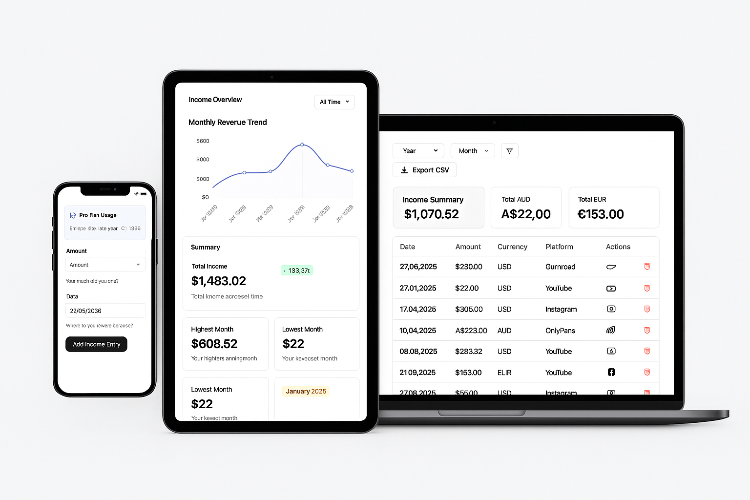 Easy Earnings Tracker