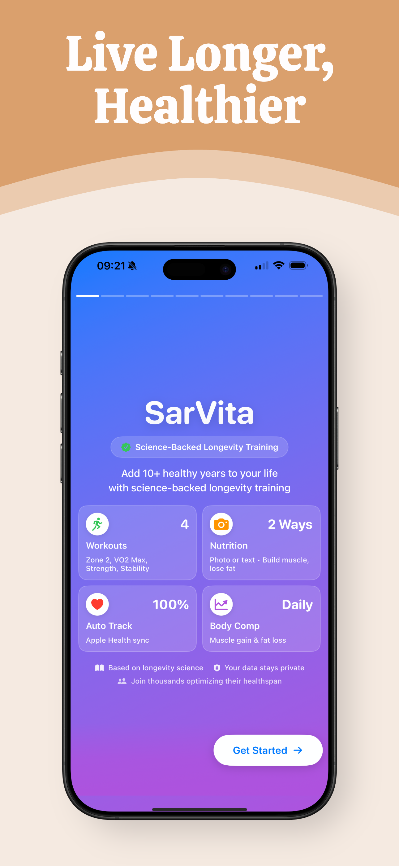 SarVita - Longevity Tracker