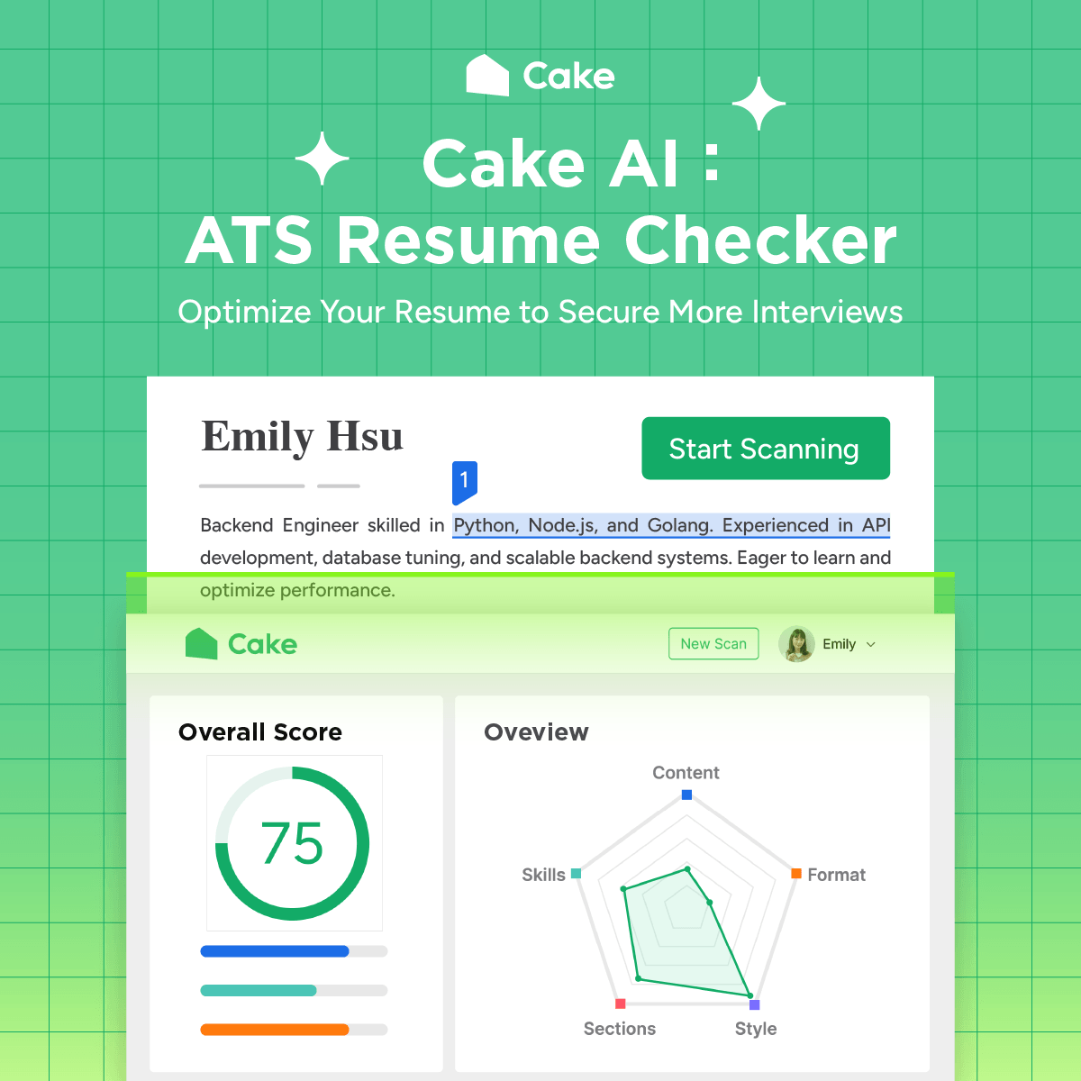 Cake AI Resume Checker