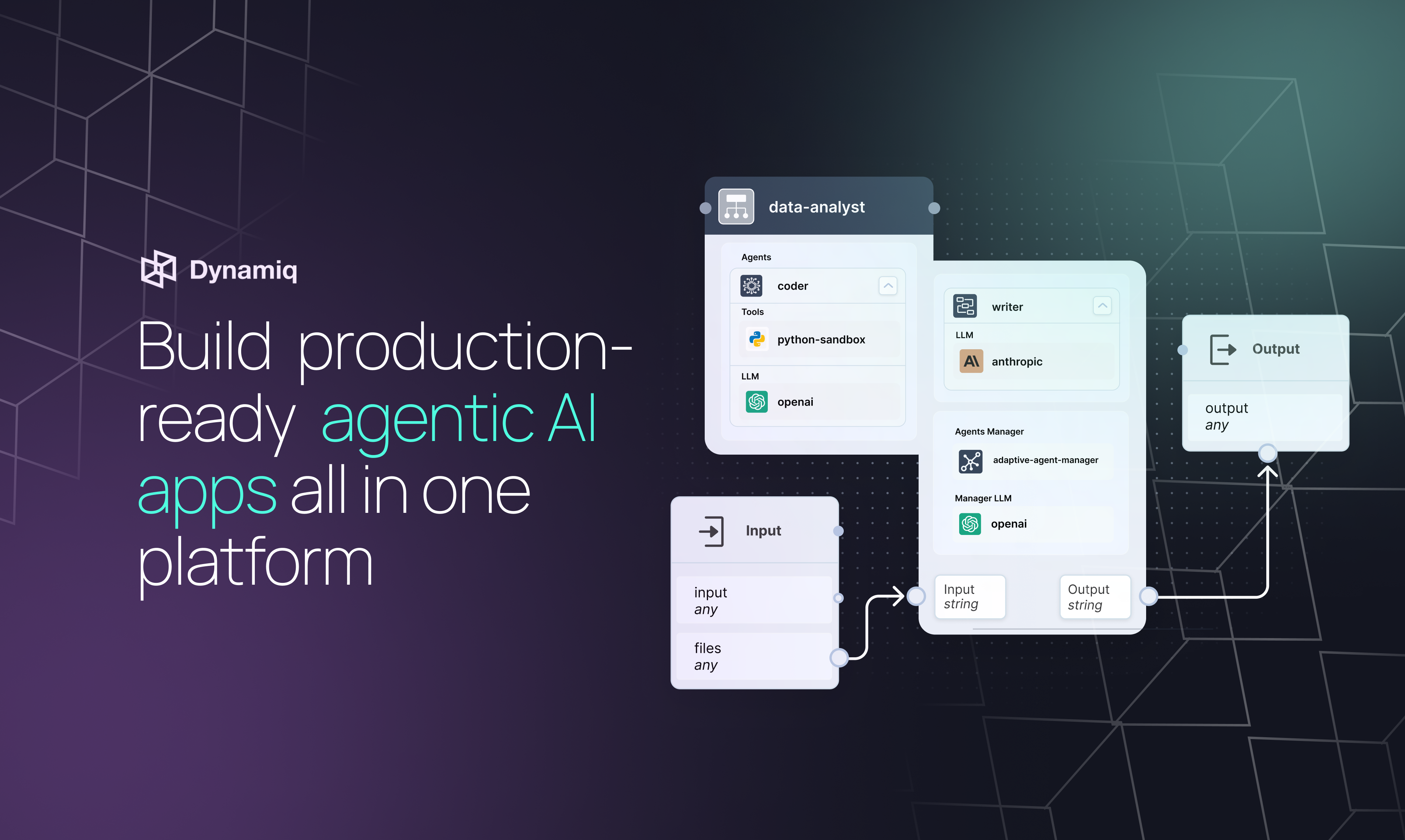 Dynamiq's Agentic AI Studio