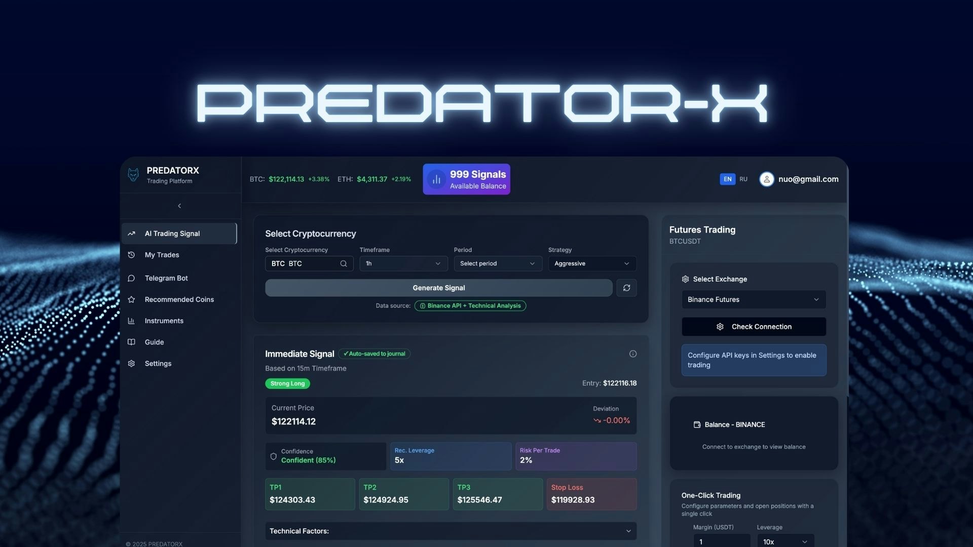PredatorX AI Signal Generator 