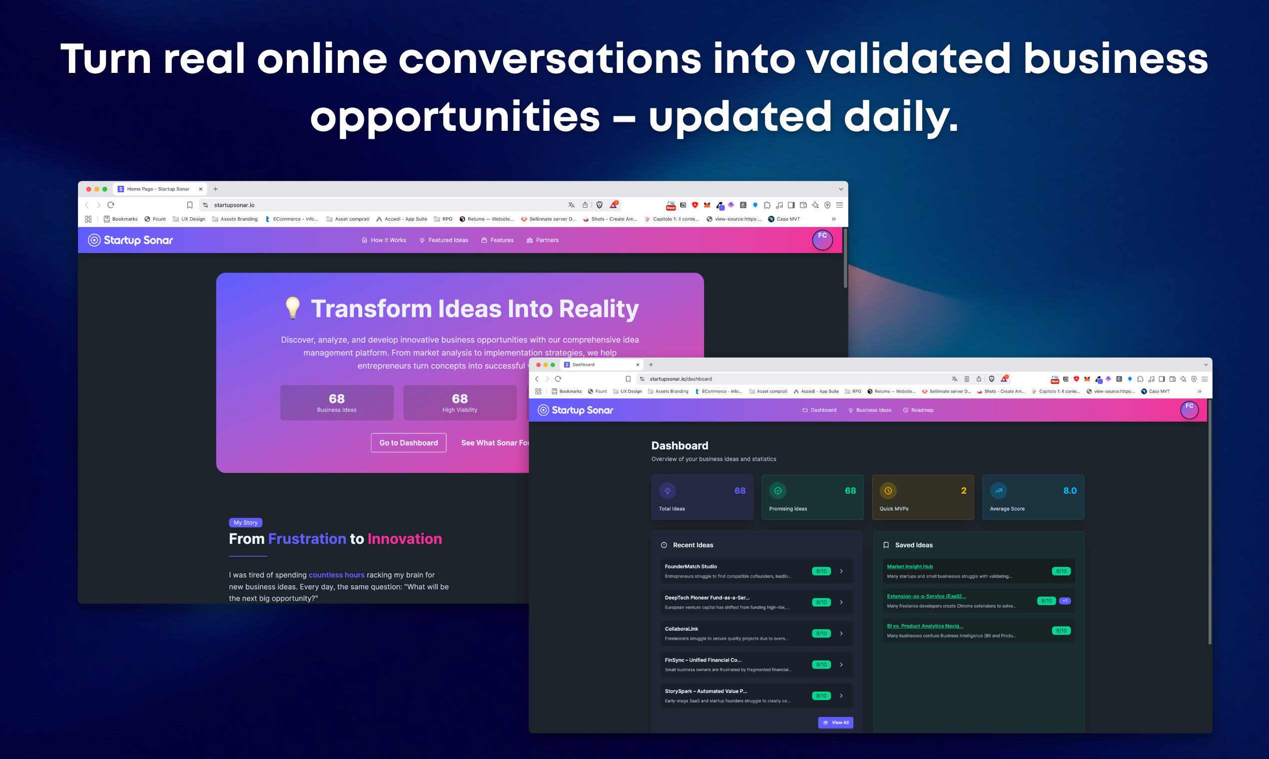 StartupSonar - Your Idea Sonarr