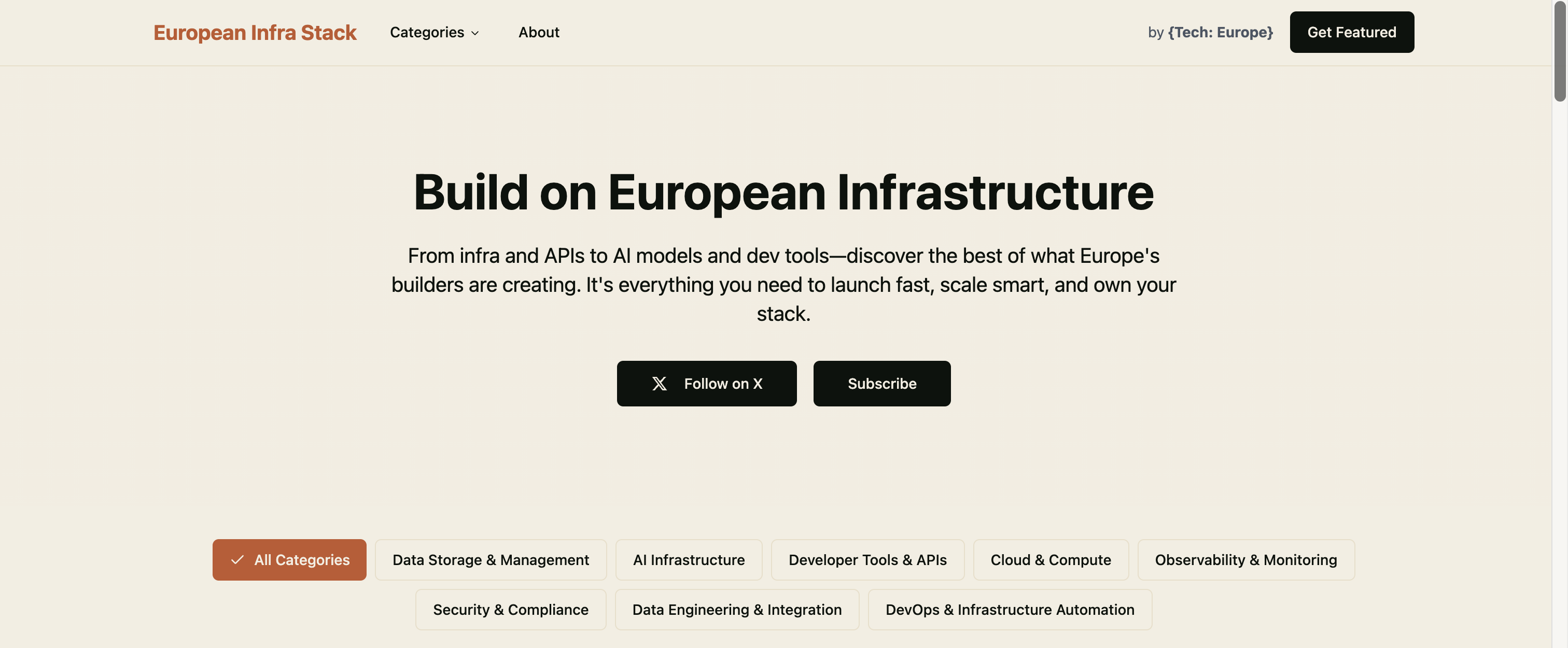 The European Infra Stack