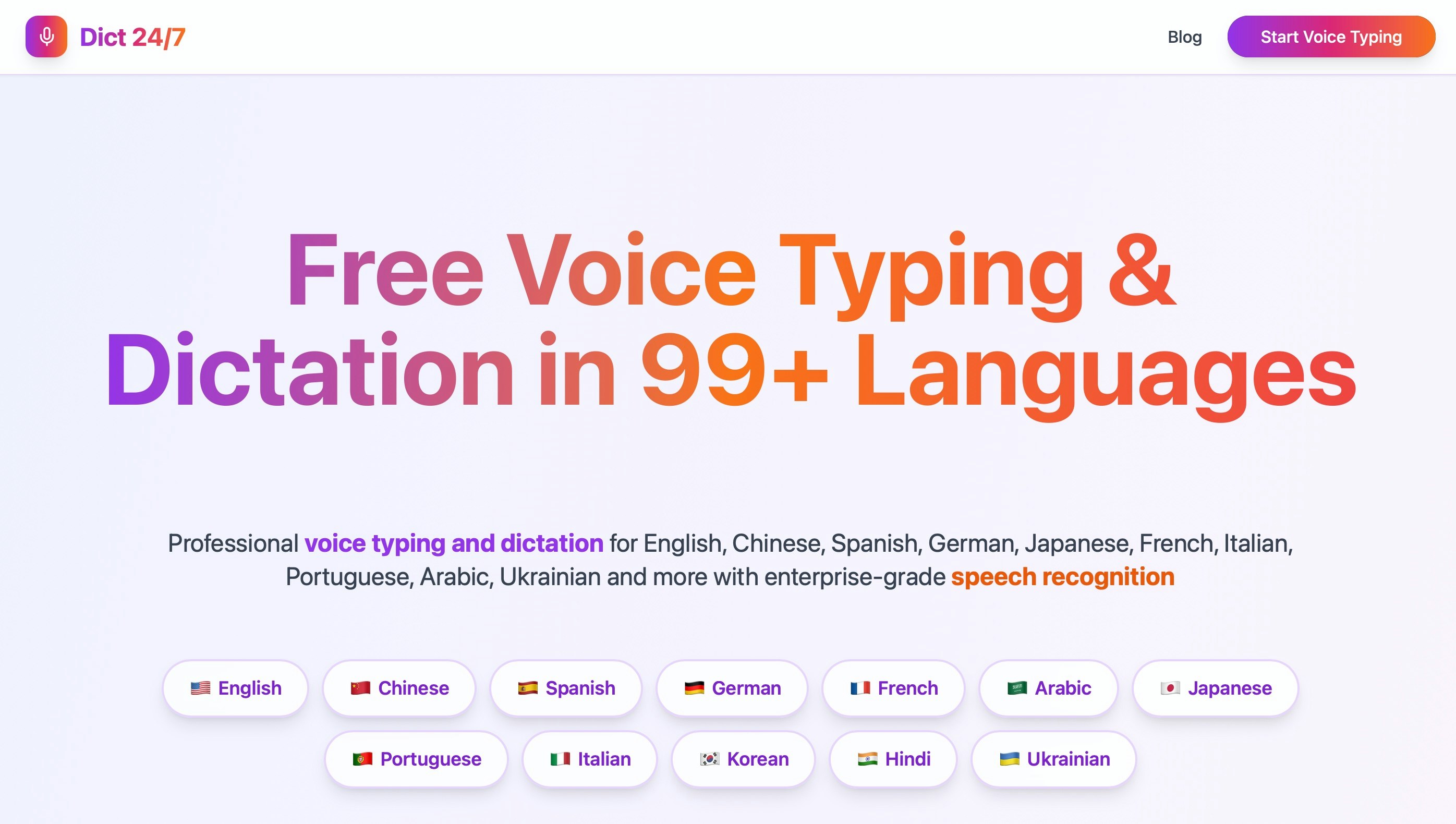 Dict247 - Free Voice Typing & Dictation