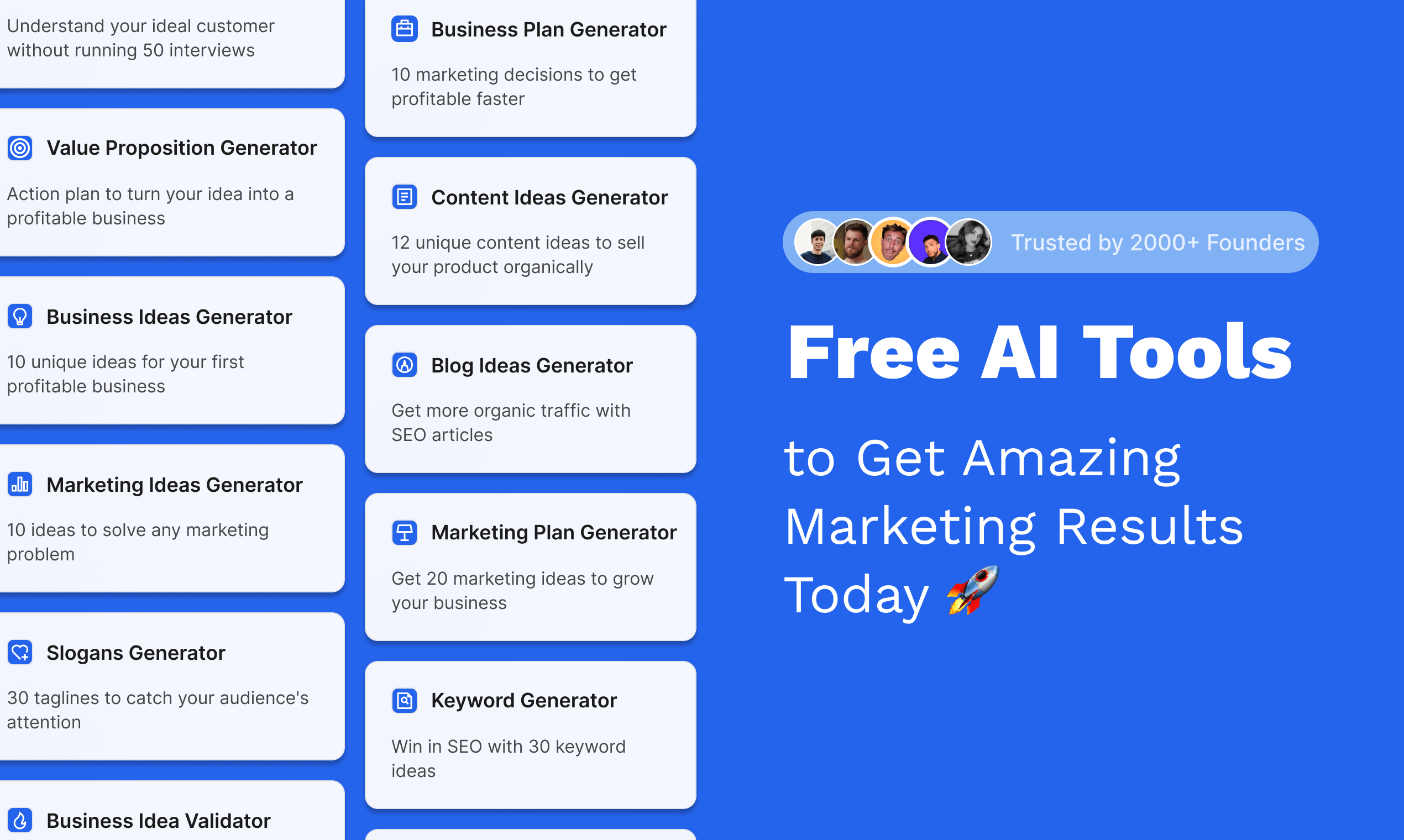 21 Free AI Marketing Tools