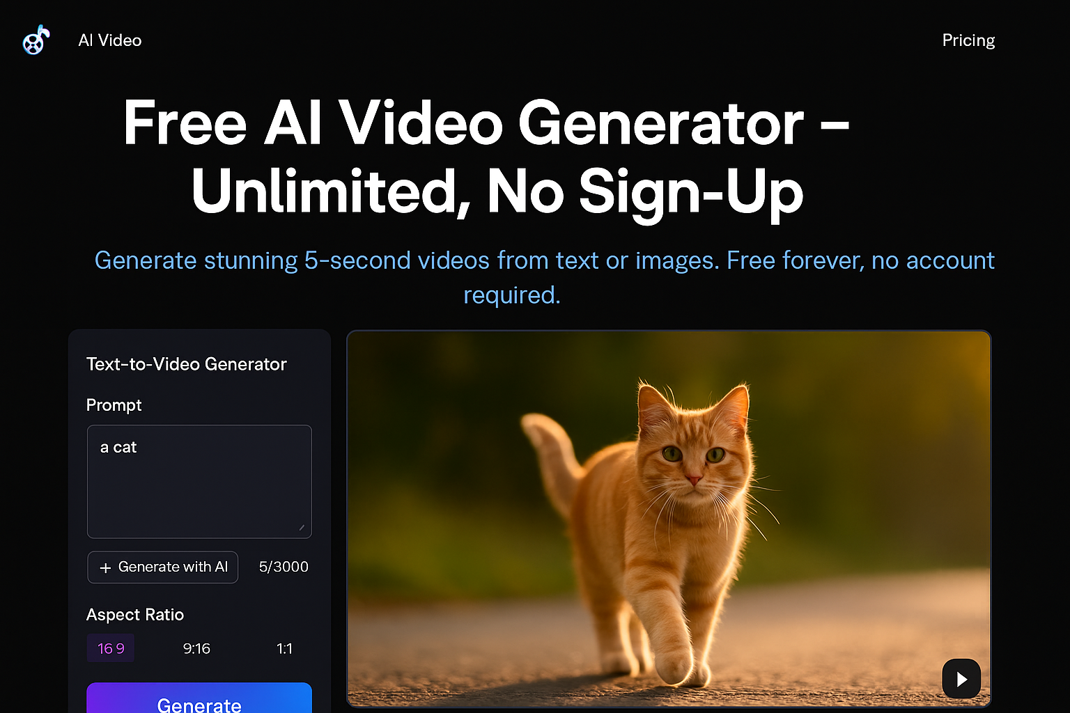 Free AI Video Maker & Generator